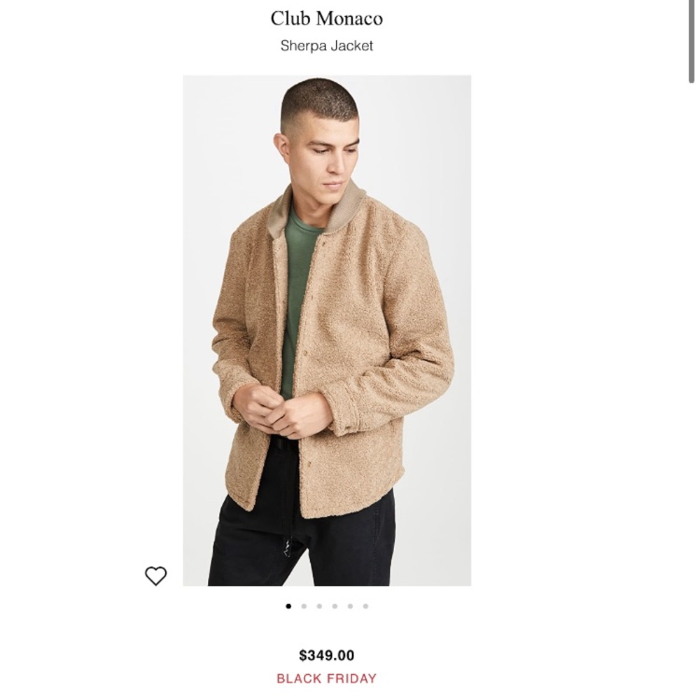 Club Monaco Sherpa Jacket